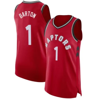 Youth Will Barton Toronto Raptors Red Authentic Jersey - Icon Edition