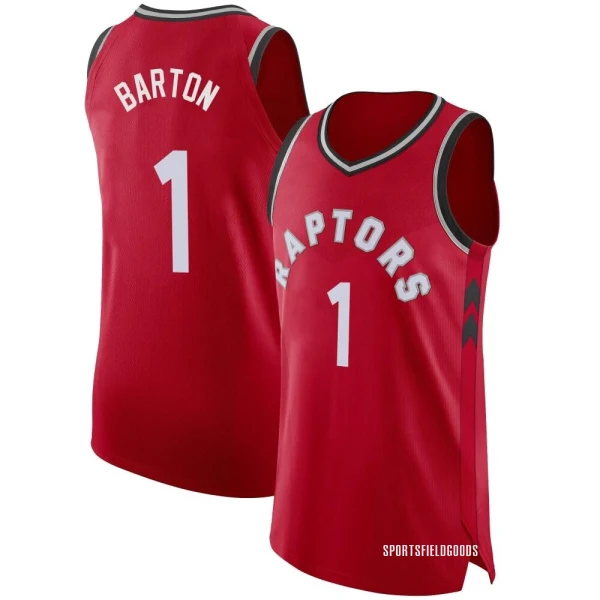 Youth Will Barton Toronto Raptors Red Authentic Jersey - Icon Edition