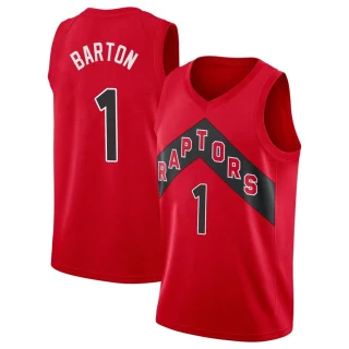 Youth Will Barton Toronto Raptors Red Swingman 2020/21 Jersey - Icon Edition