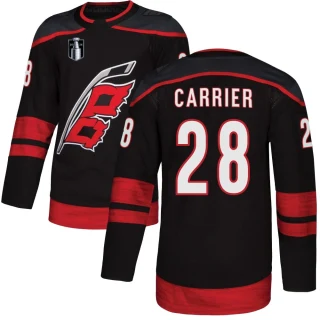 Youth William Carrier Carolina Hurricanes Black Authentic Alternate 2026 Stanley Cup Final Jersey