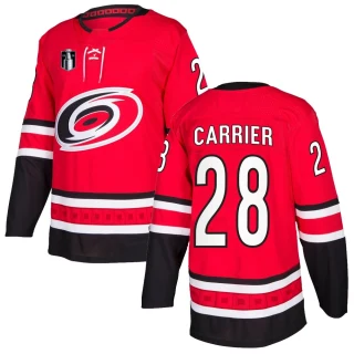 Youth William Carrier Carolina Hurricanes Red Authentic Home 2026 Stanley Cup Final Jersey