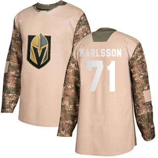 Youth William Karlsson Vegas Golden Knights Camo Authentic Veterans Day Practice Jersey
