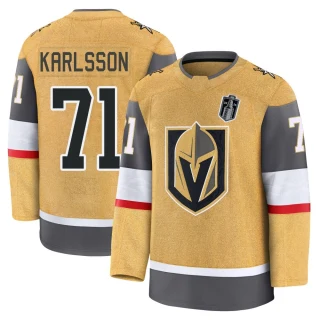 Youth William Karlsson Vegas Golden Knights Gold Premium 2026 Stanley Cup Final Home Jersey