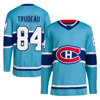 Youth William Trudeau Montreal Canadiens Light Blue Authentic Reverse Retro 2.0 Jersey