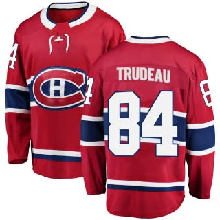 Youth William Trudeau Montreal Canadiens Red Breakaway Home Jersey