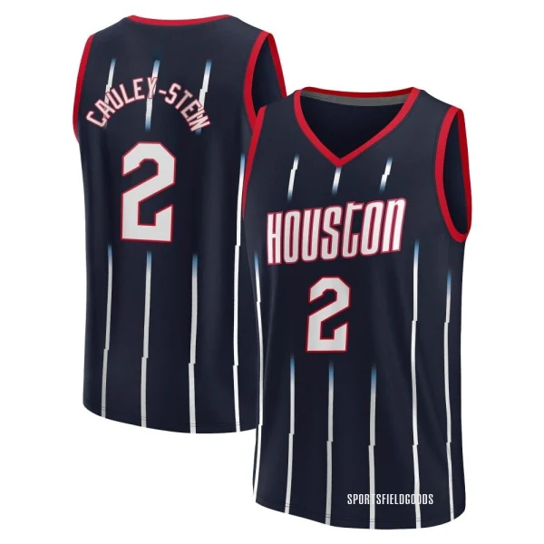 Youth Willie Cauley-Stein Houston Rockets Navy Fast Break 2022/23 City Edition Jersey