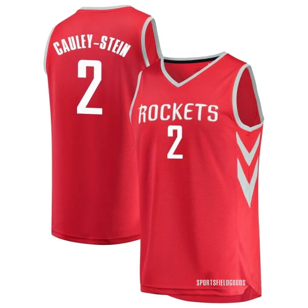 Youth Willie Cauley-Stein Houston Rockets Red Fast Break Jersey - Icon Edition