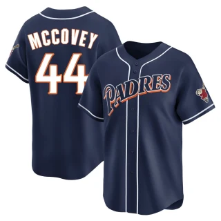 Youth Willie Mccovey San Diego Padres Navy Limited Cooperstown Collection Jersey