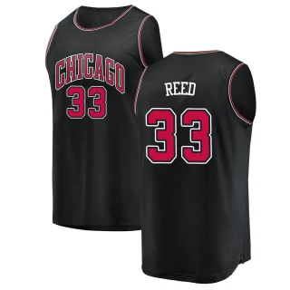 Youth Willie Reed Chicago Bulls Black Fast Break Jersey - Statement Edition