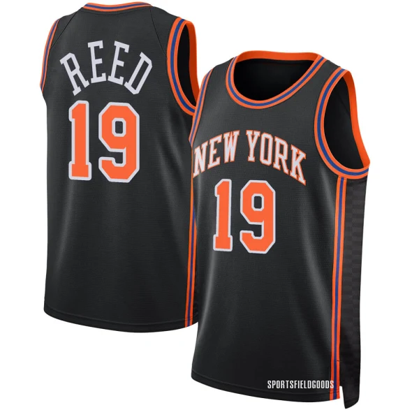 Youth Willis Reed New York Knicks Black Swingman 2021/22 Jersey - City Edition