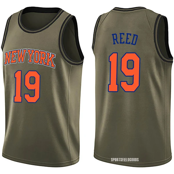 Youth Willis Reed New York Knicks Green Swingman Salute to Service Jersey