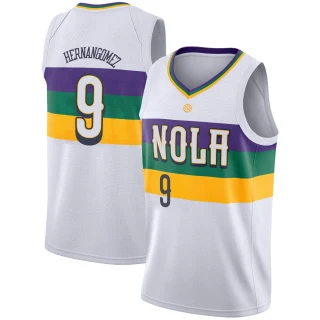 Youth Willy Hernangomez New Orleans Pelicans White Swingman 2018/19 Jersey - City Edition