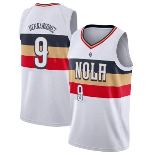 Youth Willy Hernangomez New Orleans Pelicans White Swingman 2018/19 Jersey - Earned Edition