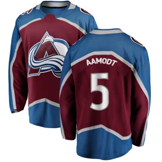 Youth Wyatt Aamodt Colorado Avalanche Breakaway Maroon Home Jersey