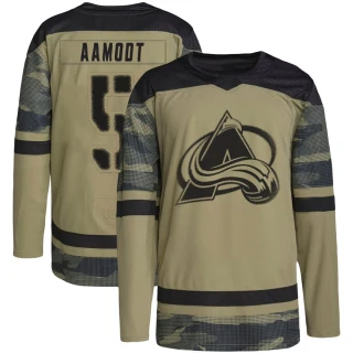 Youth Wyatt Aamodt Colorado Avalanche Camo Authentic Military Appreciation Practice Jersey