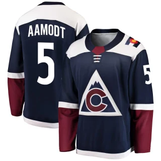 Youth Wyatt Aamodt Colorado Avalanche Navy Breakaway Alternate Jersey