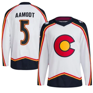 Youth Wyatt Aamodt Colorado Avalanche White Authentic Reverse Retro 2.0 Jersey