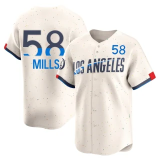 Youth Wyatt Mills Los Angeles Dodgers Cream Limited 2024 City Connect Jersey