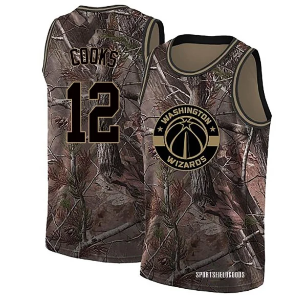 Youth Xavier Cooks Washington Wizards Camo Swingman Realtree Collection Jersey