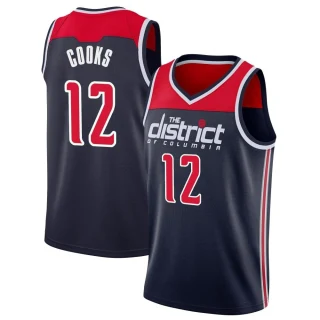 Youth Xavier Cooks Washington Wizards Navy Swingman 2019/20 Jersey - Statement Edition
