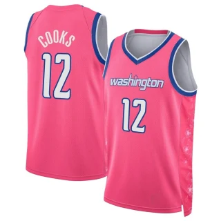 Youth Xavier Cooks Washington Wizards Pink Swingman 2022/23 City Edition Jersey
