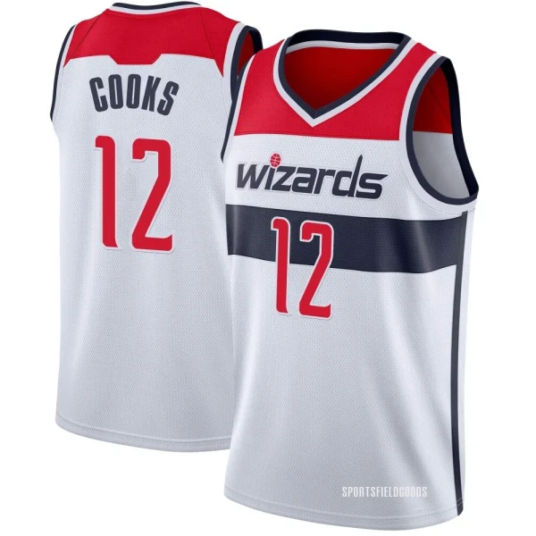 Youth Xavier Cooks Washington Wizards White Swingman Jersey - Association Edition