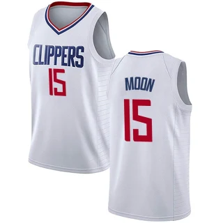 Youth Xavier Moon Los Angeles Clippers White Swingman Jersey - Association Edition