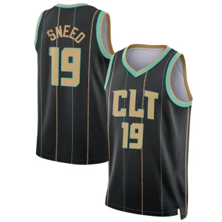 Youth Xavier Sneed Charlotte Hornets Black Swingman Jordan Brand 2022/23 City Edition Jersey