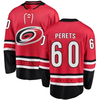 Youth Yaniv Perets Carolina Hurricanes Red Breakaway Home Jersey