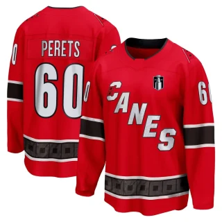 Youth Yaniv Perets Carolina Hurricanes Red Breakaway Special Edition 2.0 2026 Stanley Cup Final Jersey