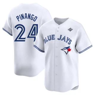 Youth Yohendrick Pinango Toronto Blue Jays White Limited Home 2025 World Series Jersey
