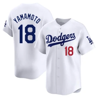 Youth Yoshinobu Yamamoto Los Angeles Dodgers White Limited Home Jersey