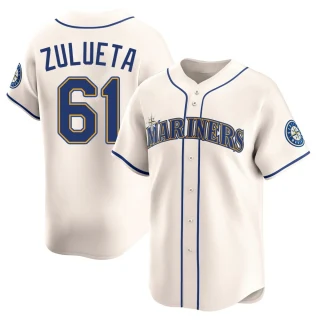 Youth Yosver Zulueta Seattle Mariners Cream Limited Alternate Jersey