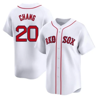 Youth Yu Chang Boston Red Sox White Limited Home Jersey