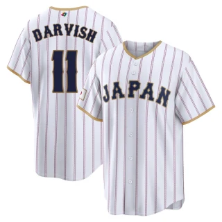 Youth Yu Darvish Japan Baseball White 2026 World Classic Home Stadium Jersey