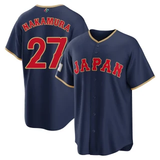 Youth Yuhei Nakamura Japan Baseball Navy 2026 World Classic Road Stadium Jersey