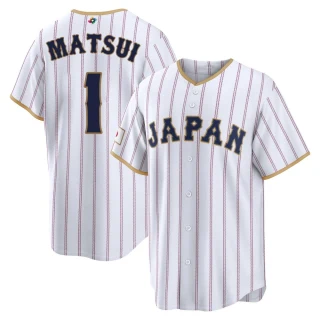 Youth Yuki Matsui Japan Baseball White 2026 World Classic Home Stadium Jersey