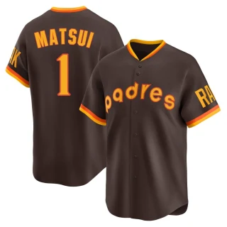 Youth Yuki Matsui San Diego Padres Brown Limited Cooperstown Collection Jersey