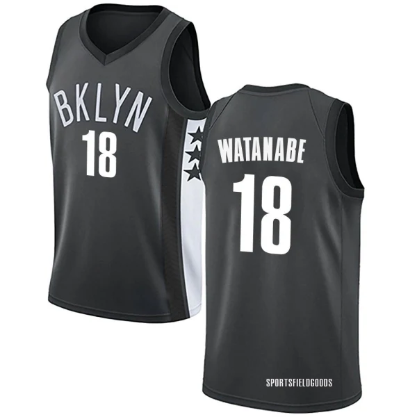 Youth Yuta Watanabe Brooklyn Nets Gray Swingman Jersey - Statement Edition