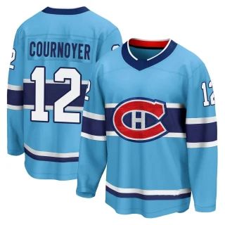 Youth Yvan Cournoyer Montreal Canadiens Light Blue Breakaway Special Edition 2.0 Jersey