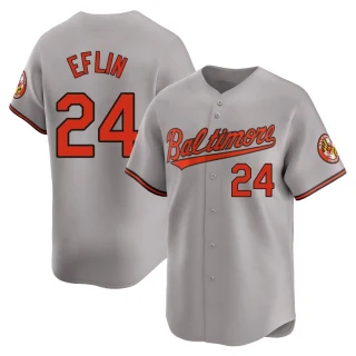 Youth Zach Eflin Baltimore Orioles Gray Limited Road Jersey