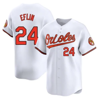 Youth Zach Eflin Baltimore Orioles White Limited Home Jersey