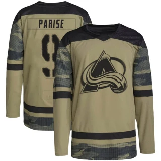 Youth Zach Parise Colorado Avalanche Camo Authentic Military Appreciation Practice Jersey