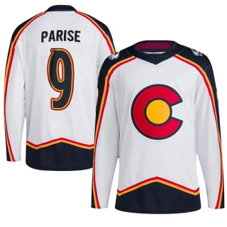 Youth Zach Parise Colorado Avalanche White Authentic Reverse Retro 2.0 Jersey