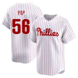 Youth Zach Pop Philadelphia Phillies White Limited Home Jersey
