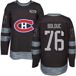 Youth Zack Bolduc Montreal Canadiens Black Authentic 1917-2017 100th Anniversary Jersey