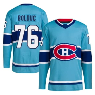 Youth Zack Bolduc Montreal Canadiens Light Blue Authentic Reverse Retro 2.0 Jersey