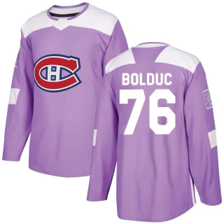 Youth Zack Bolduc Montreal Canadiens Purple Authentic Fights Cancer Practice Jersey