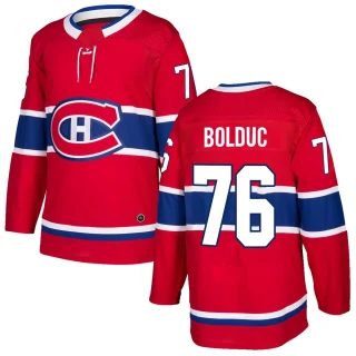 Youth Zack Bolduc Montreal Canadiens Red Authentic Home Jersey