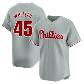 Youth Zack Wheeler Philadelphia Phillies Gray Limited Away Jersey